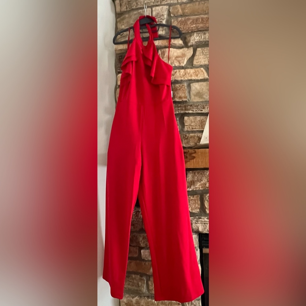 NWT Bebe Elegant Red Women's Jumpsuit Size Small